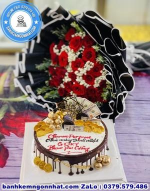 Combo Bánh Kem Và Hoa Tươi 33